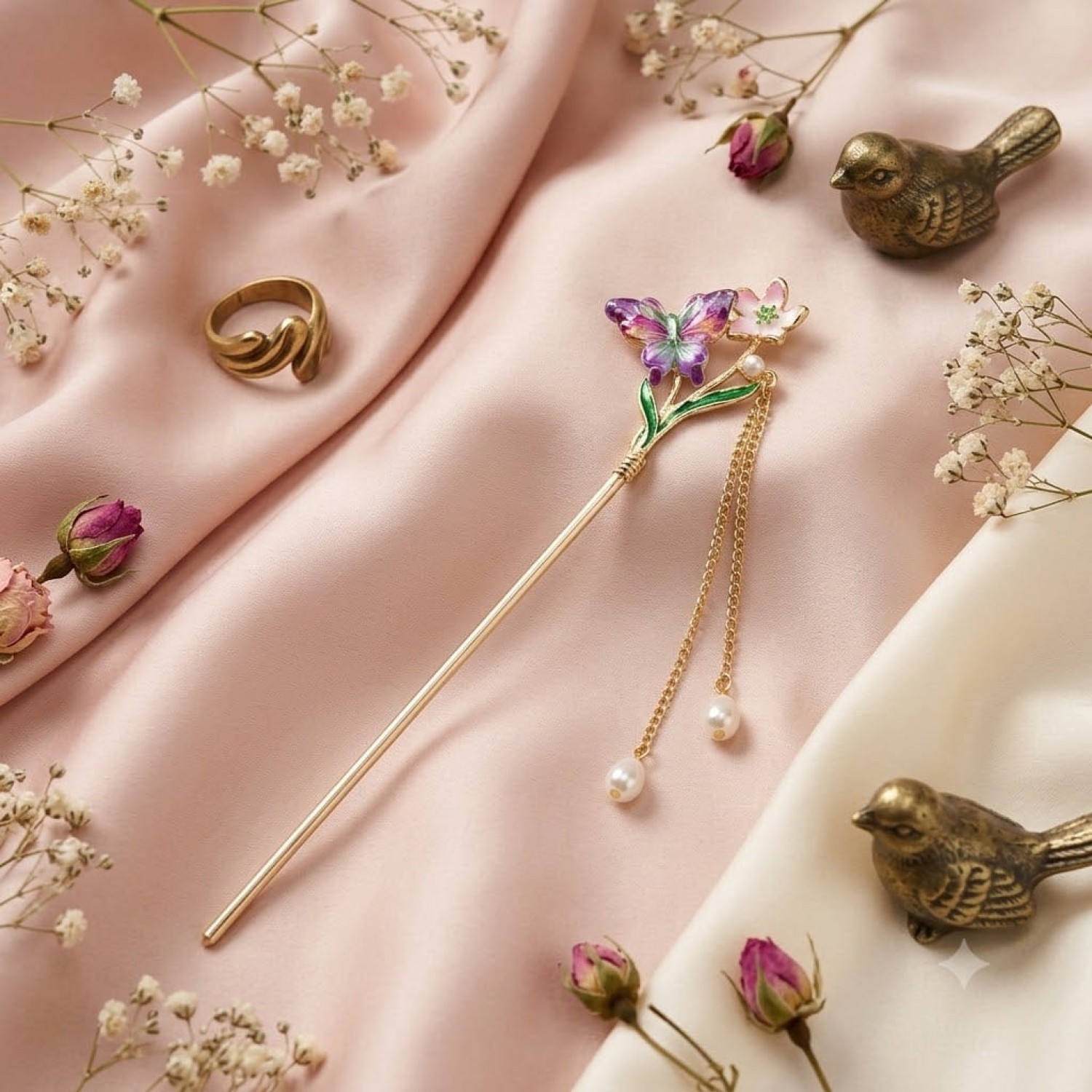 Fashion Alley Chinese Style Hair Sticks Handmade Hair Clip For Women Pack Of 12 Pc