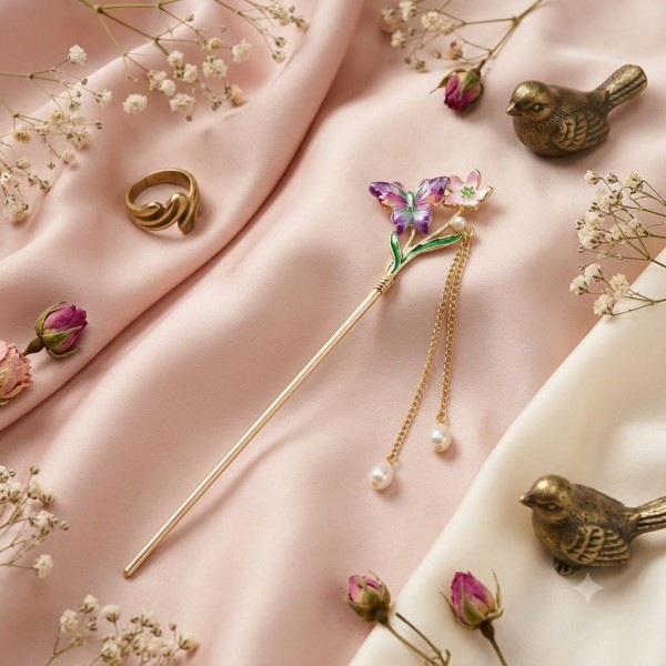 Fashion Alley Chinese Style Hair Sticks Handmade Hair Clip For Women Pack Of 12 Pc