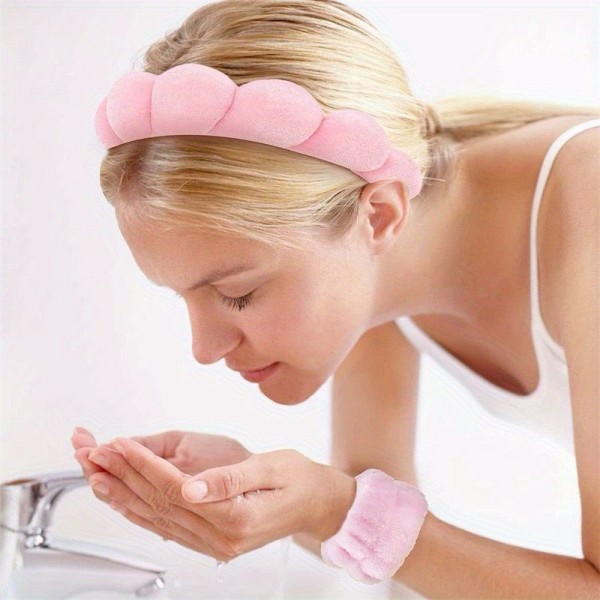 Fashion Alley Pink Color 12 Pc Hair Band 12 Pc Hair Claw & 24 Pc Bracelet Pack Of 48 Pc For Women