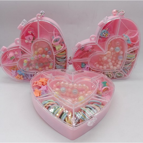 Fashion Alley Kids Combo Gift Bag Hair Pin Rubber Band With Necklace Set {Pack Of 3 Box} Fashion Alley Kids Combo Gift Bag Hair Pin Rubber Band With Necklace Set {Pack Of 3 Box}