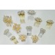Fashion Alley Korean Assorted Design Metal Comb Clip [ Pack Of 12]