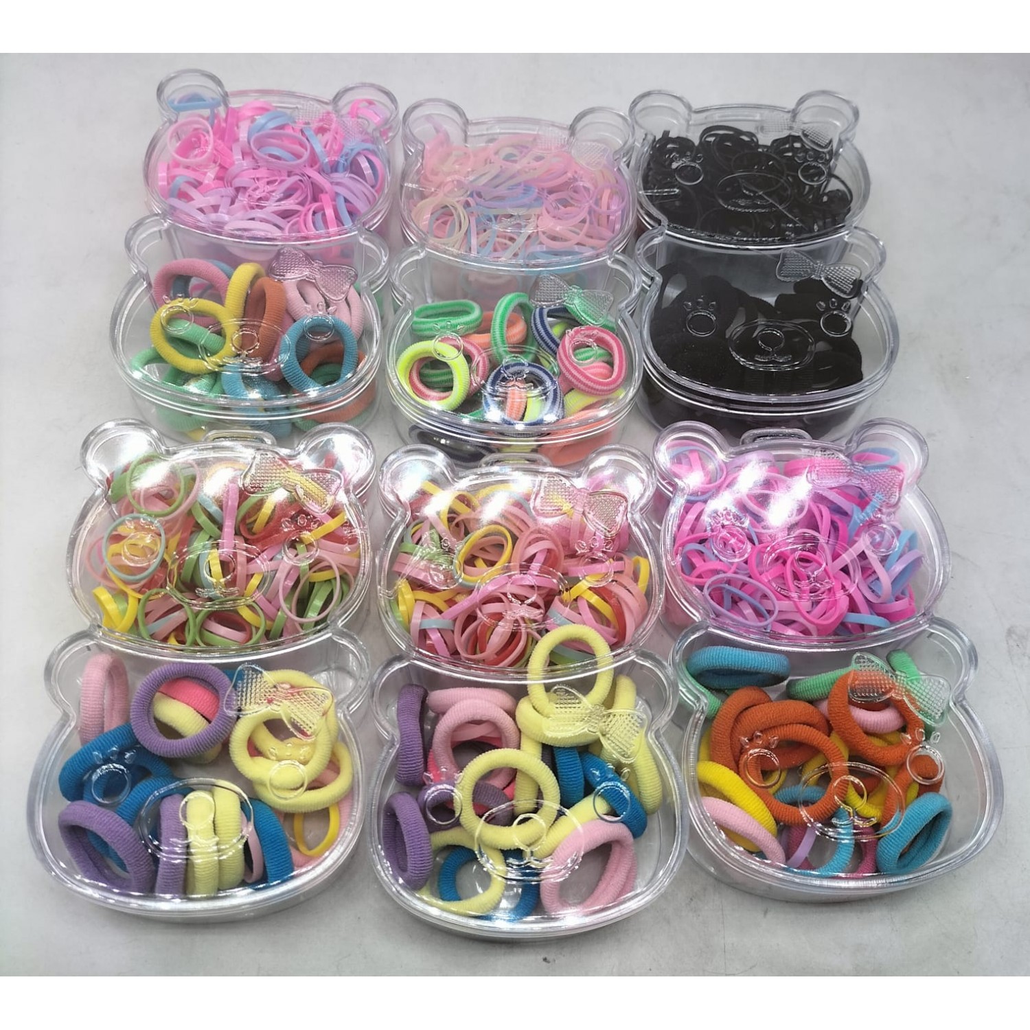 Fashion Alley Rubber Band With Clutcher Combo Box For Kids Pack Of 12 Box Fashion Alley Rubber Band With Clutcher Combo Box For Kids Pack Of 12 Box