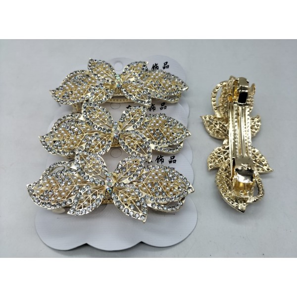 Fashion Alley Stone Back Clip For Women [Pack Of 12]