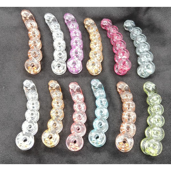 Fashion Alley 8 CM Shine Banana Clip For Women [Pack Of 12]