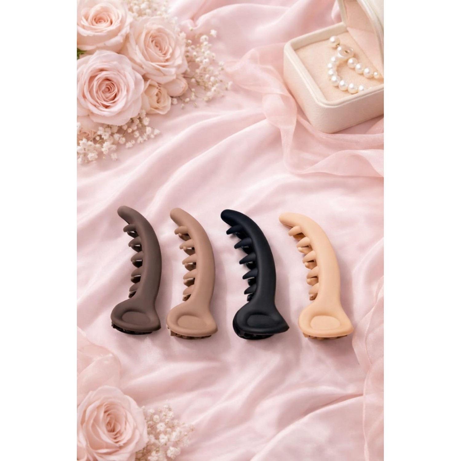 Fashion Alley 8 Cm Mirchi Hair Claw For Women Pack Of 12 Pc