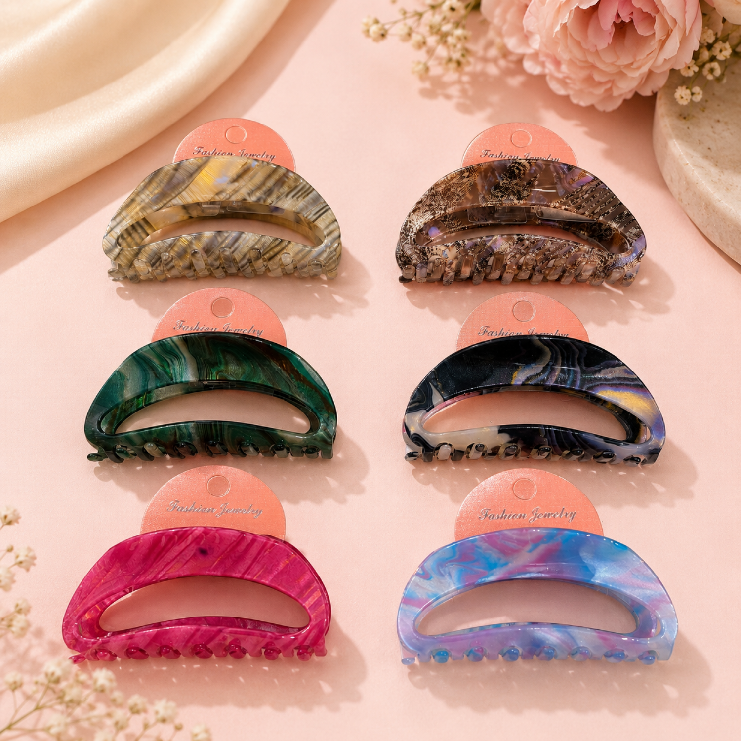 Fashion Alley 11Cm Hair Claw For Women Pack Of 12 Pc Fashion Alley 11Cm Hair Claw For Women Pack Of 12 Pc