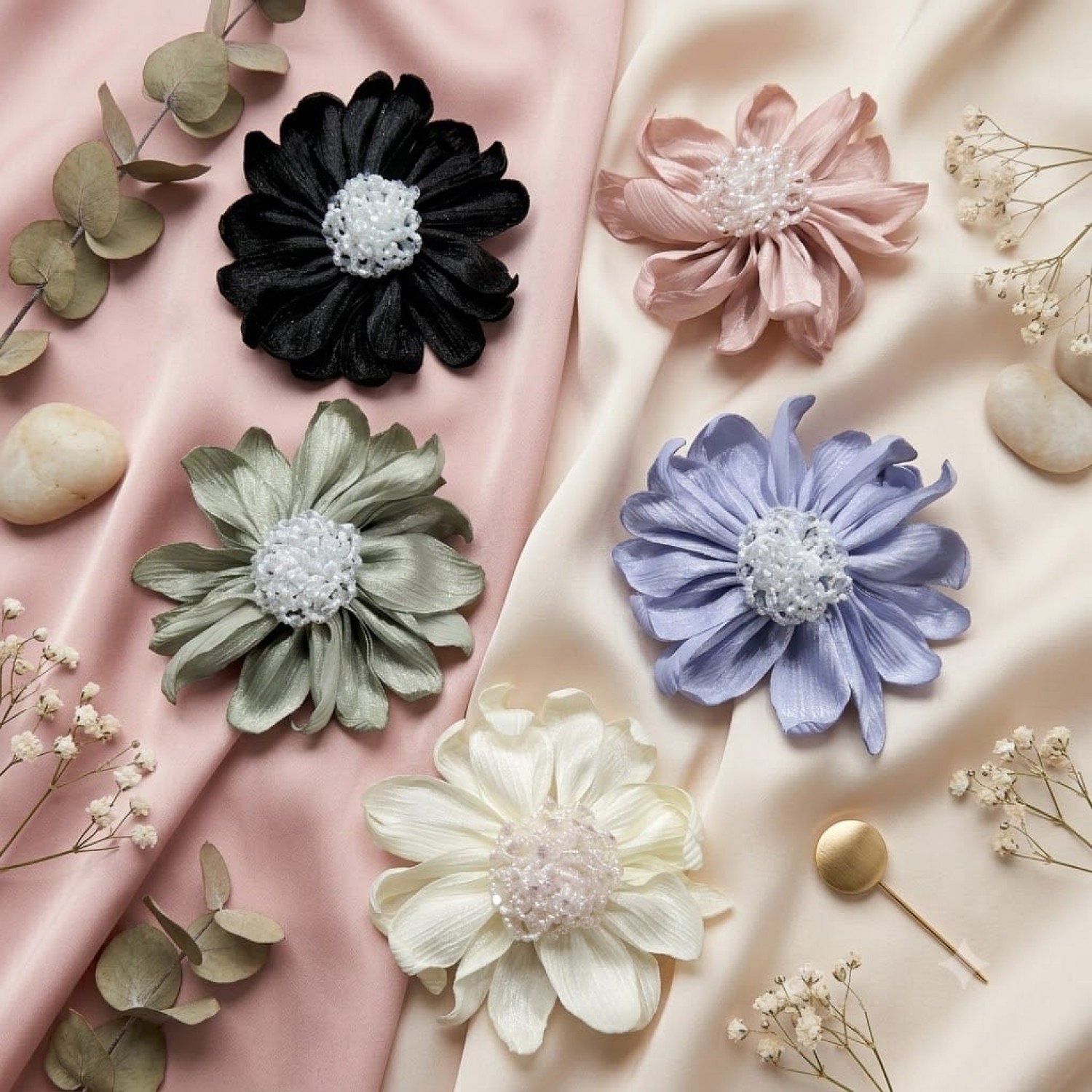 Fashion Alley Flower Design Hair Pin For Women Pack Of 5 Pc