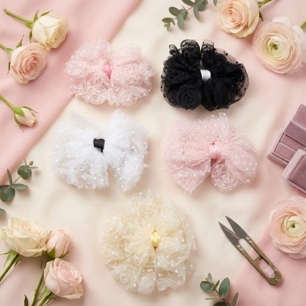 Fashion Alley Bow Design Hair Pin For Women Pack Of 5 Pc