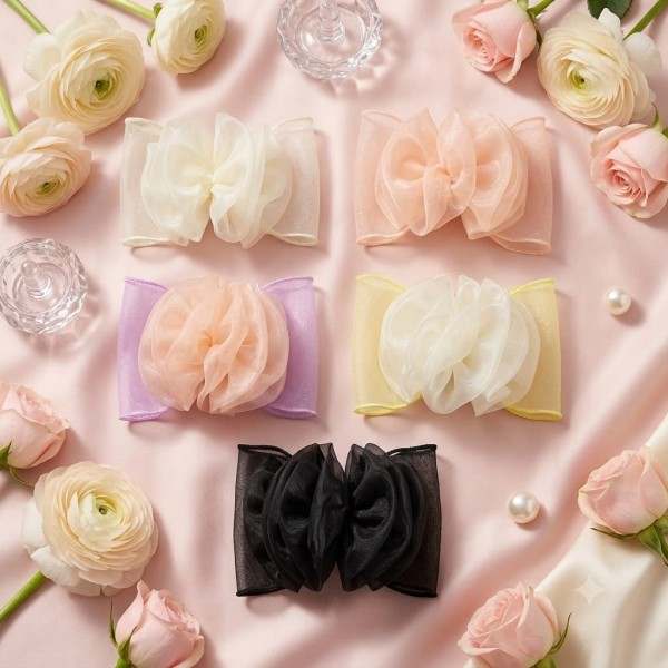 Fashion Alley Bow Design Hair Pin For Women Pack Of 5 Pc