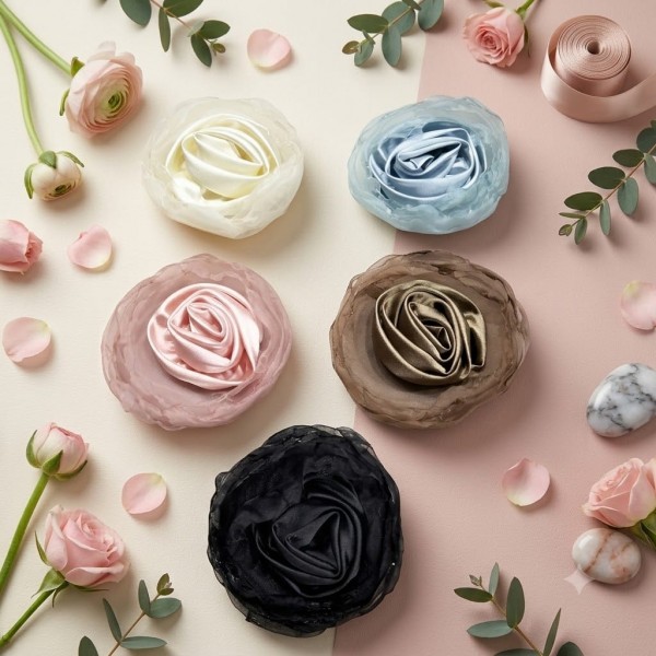 Fashion Alley Flower Design Hair Pin For Women Pack Of 5 Pc