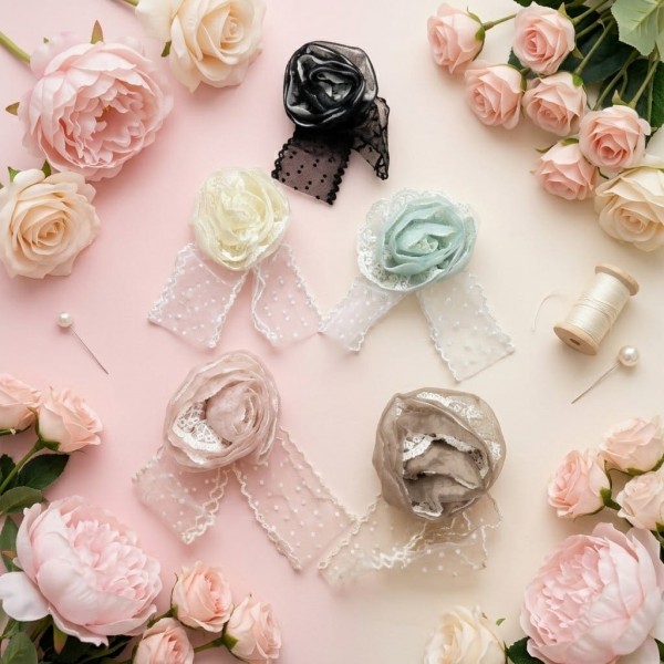Fashion Alley Flower Design Hair Pin For Women Pack Of 5 Pc