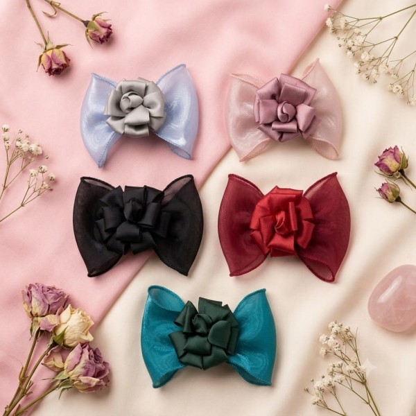 Fashion Alley Bow Design Hair Pin For Women Pack Of 5 Pc