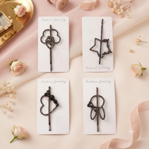 Fashion Alley Black Hair Pin For Women Pack Of 12 Pc Fashion Alley Black Hair Pin For Women Pack Of 12 Pc