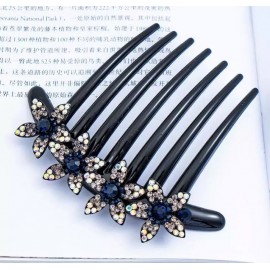 Hair bun accessories Comb juda hair clip rhinostone PACK OF 12 PCS