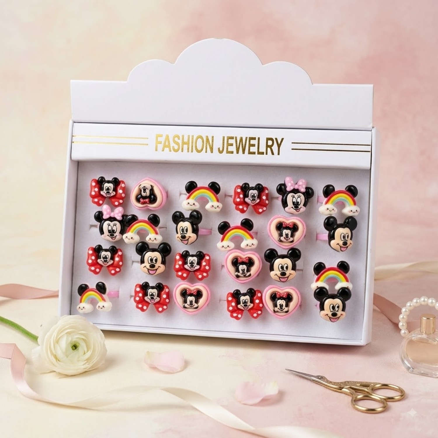 Fashion Alley Ring Set For Kids Pack Of 24