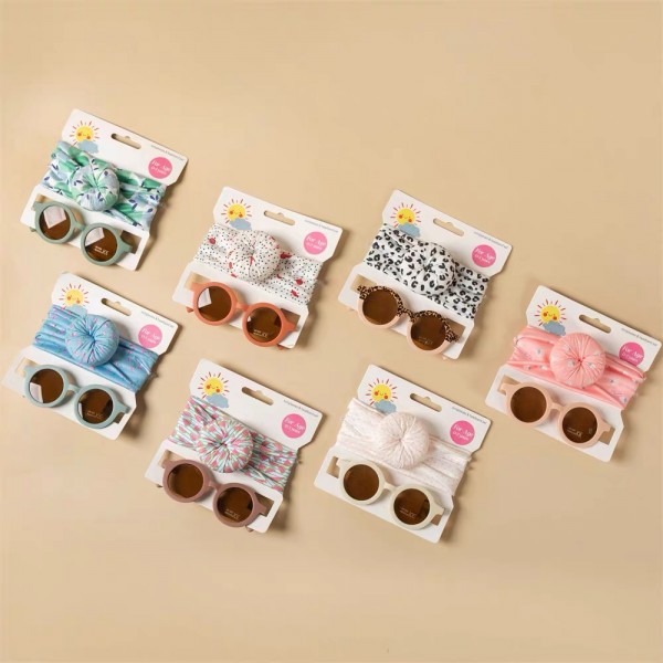 Fashion Alley New Born Baby Hair Band With Sunglass For Kids Pack Of 12 Set Fashion Alley New Born Baby Hair Band With Sunglass For Kids Pack Of 12 Set