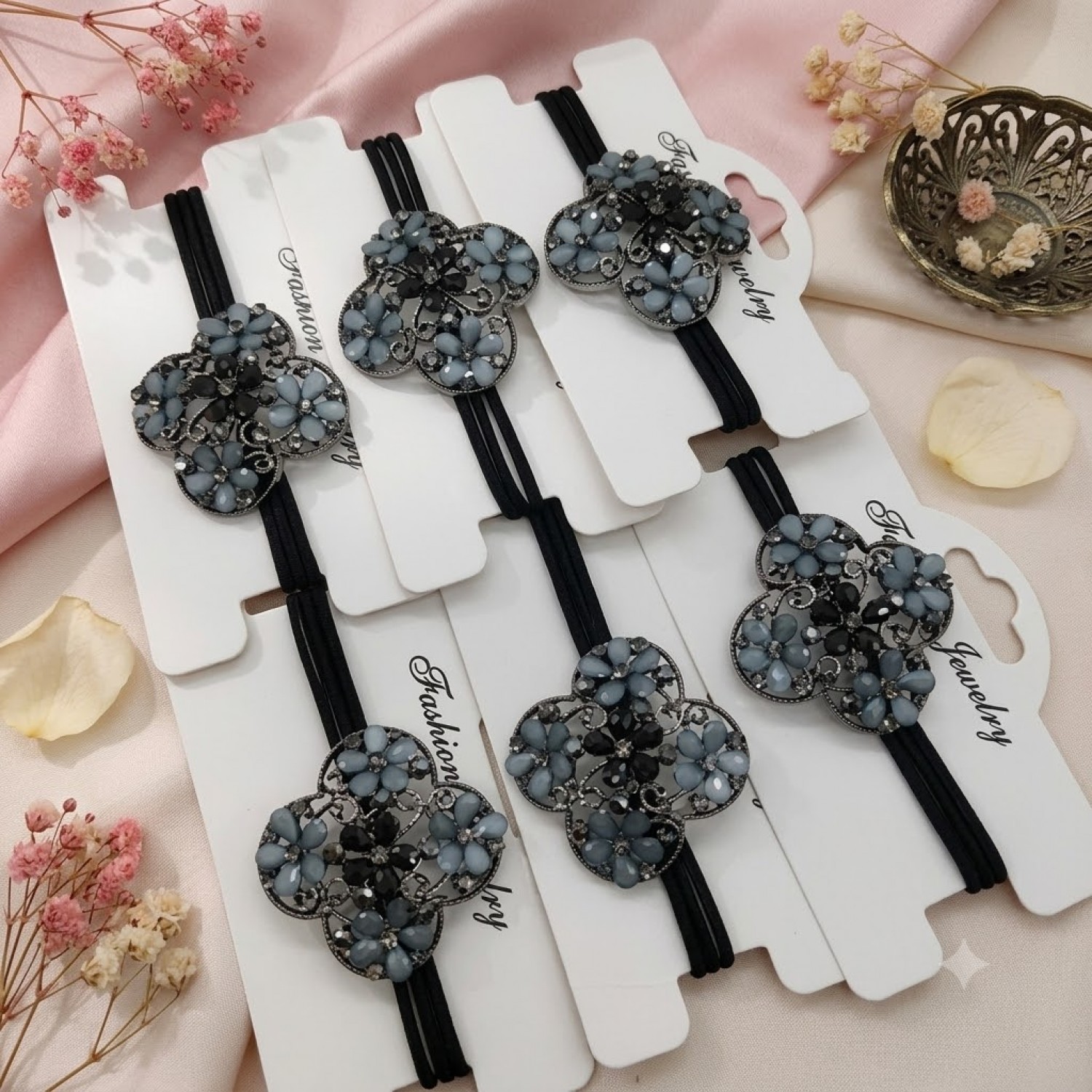 Fashion Alley Korean Rubber Band For Women [Pack Of 12]