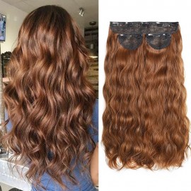 Fashion Alley Assorted Color 230 gram Brown Curly Hair Extensions [Pack Of 1]