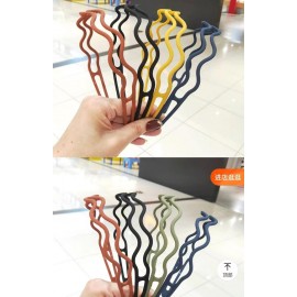 Fashion Alley Korean Matte Hairband ( pack of 12 )