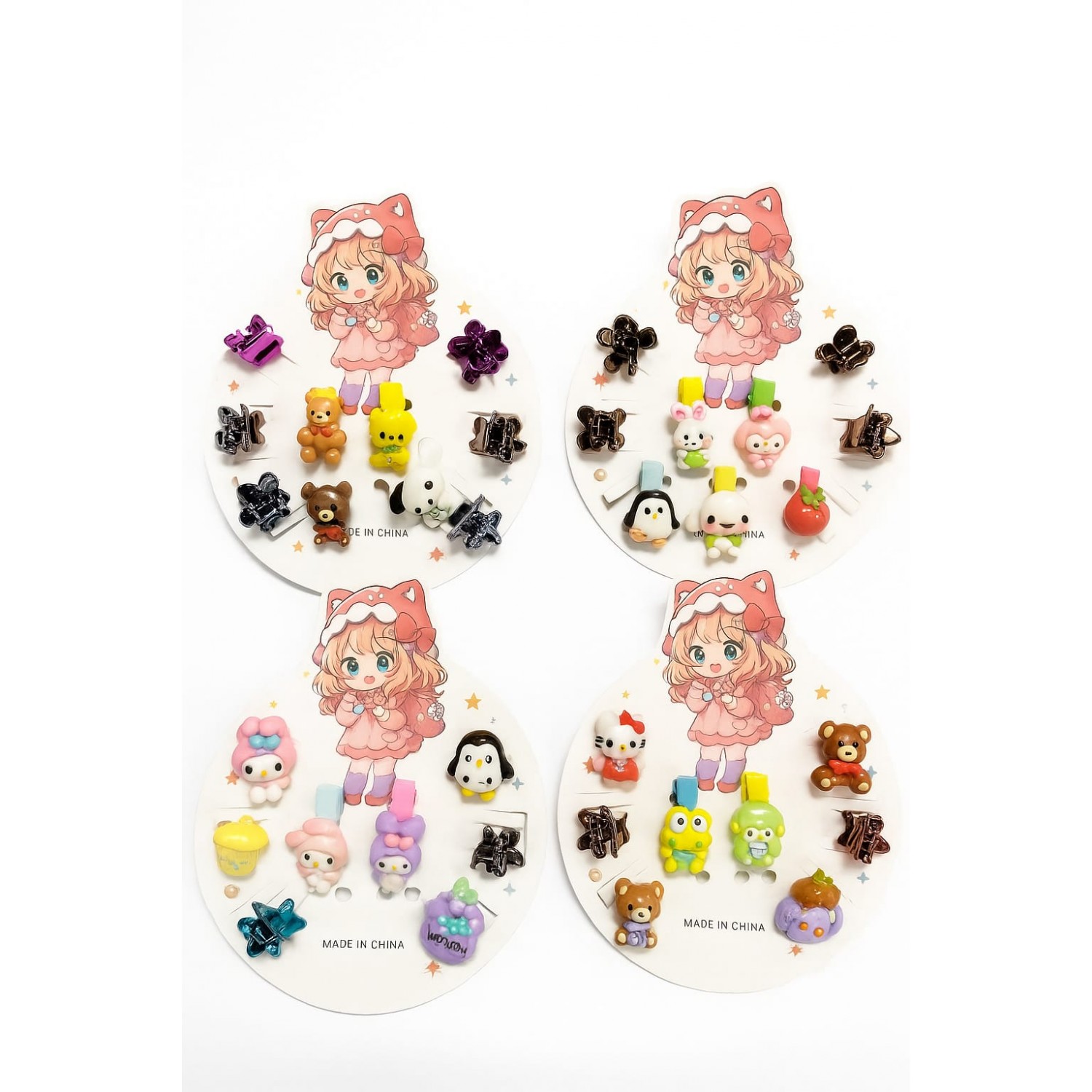 Fashion Alley Kids Clutcher With Hair Pin For Kids Pack Of 12 Card