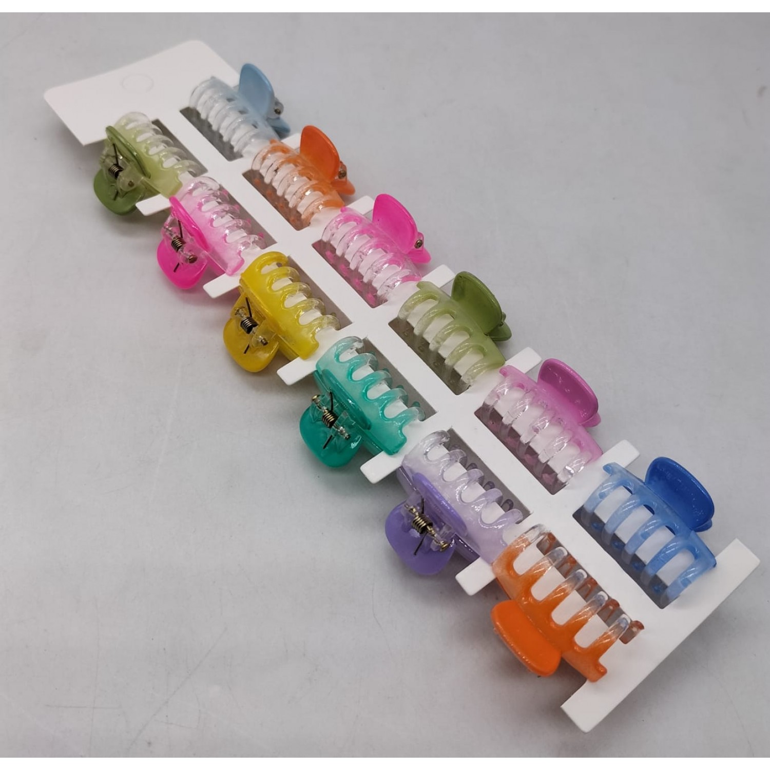 fashion Alley 2 Cm Mini Kids Hair Claw [Pack Of 12 Peace]