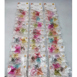 Fashion Alley Mini Shine Butterfly Hair Claw For Kids [Pack Of 30 pc]