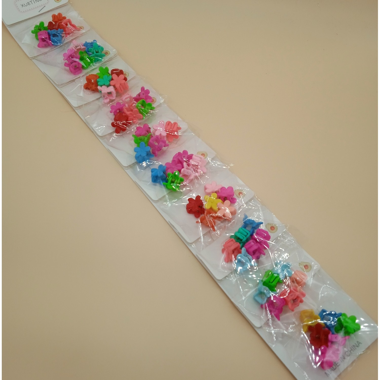 Fashion Alley Mini Hair Claw For Kids  ( 6 Pouch Per Card )