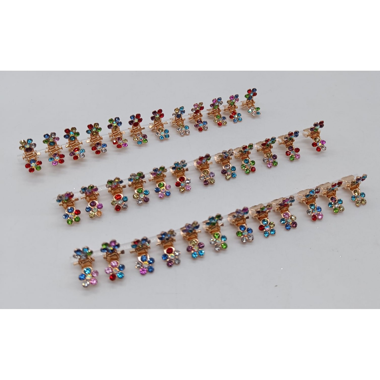 Fashion Alley Stone Mini Kids Hair Claw [Pack Of 120 Pc]