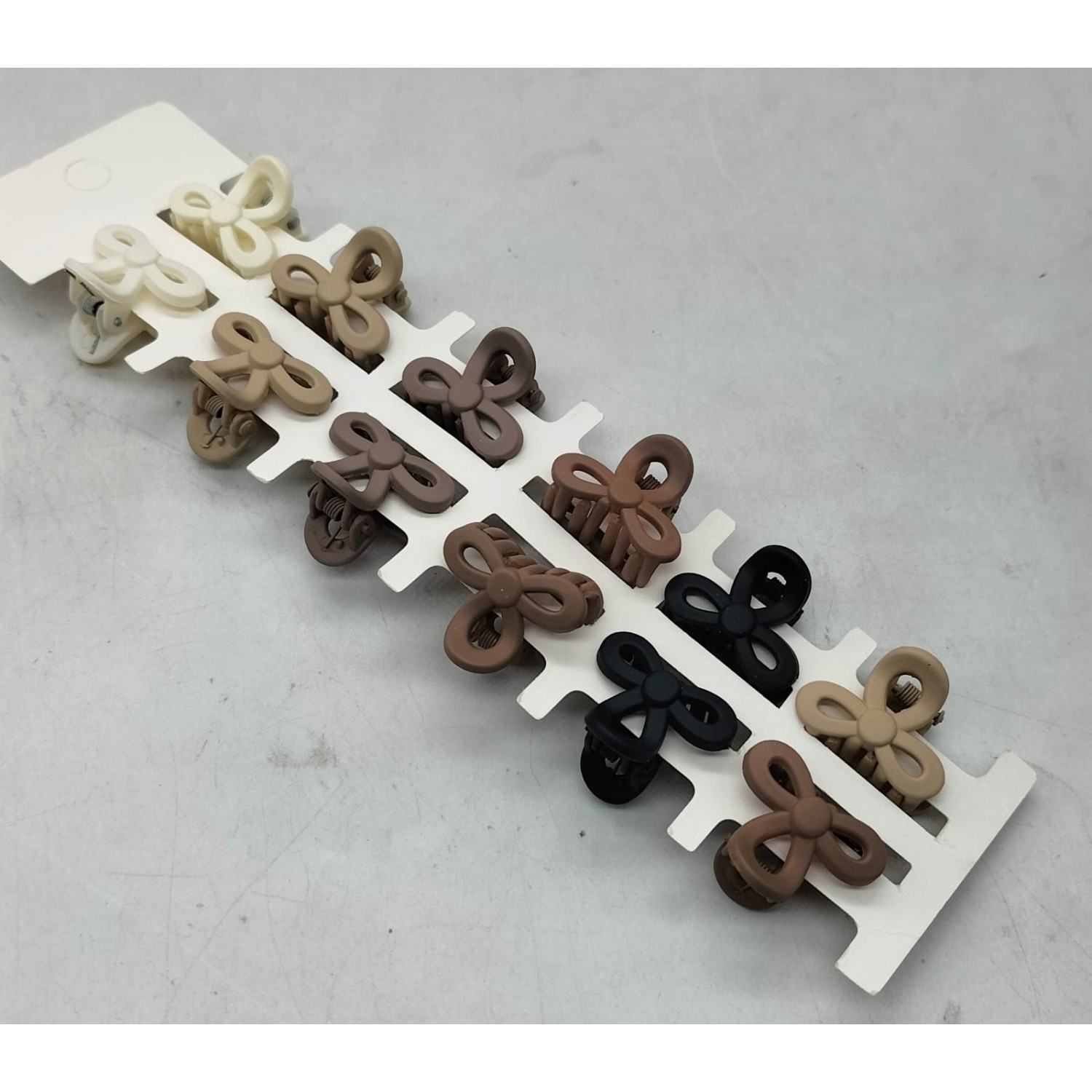 Fashion Alley 2.5 CM Matt Hair Claw For Kids Pack Of 12 Pc