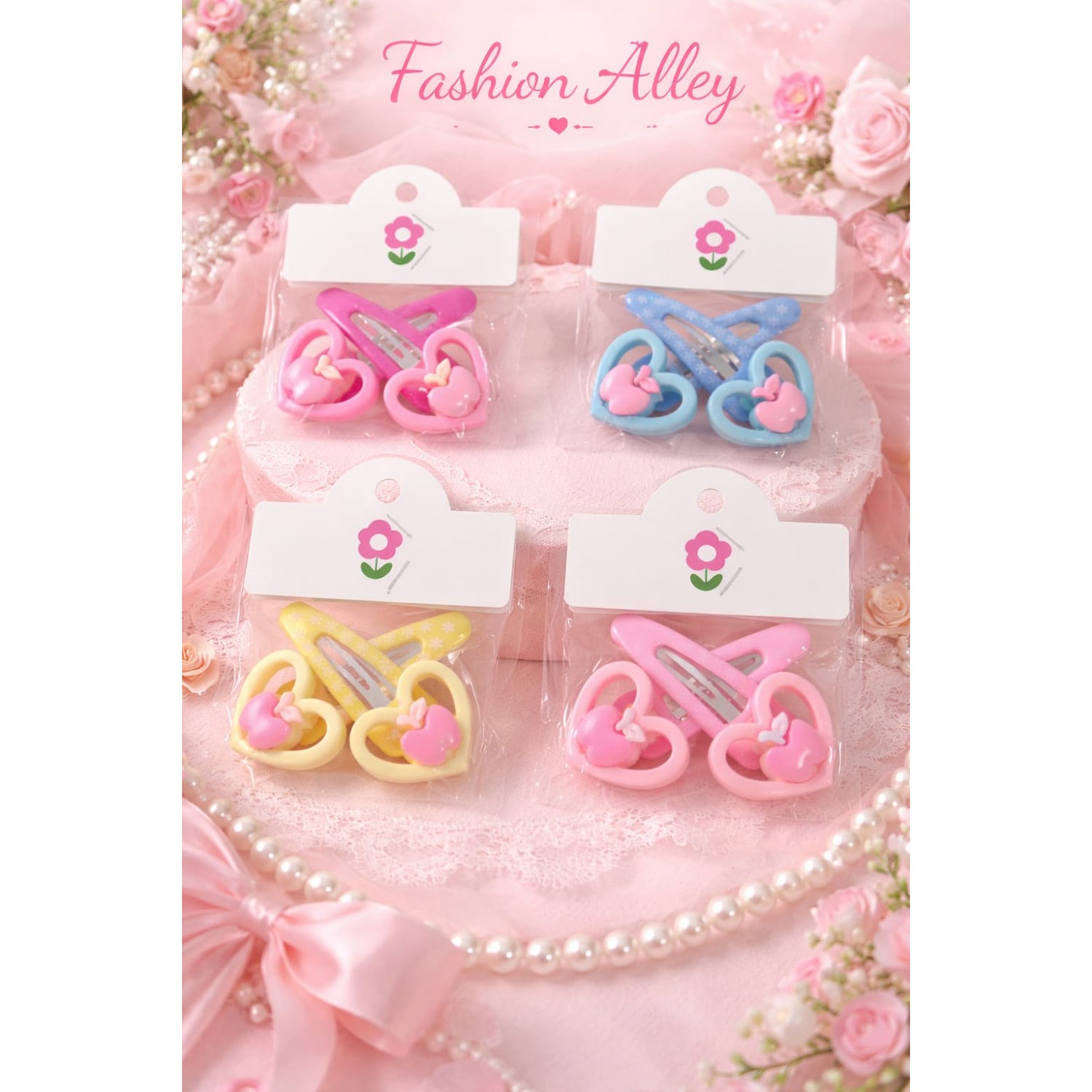 Fashion Alley Tic Tac Clip Card For Kids Pack Of 20 Pc