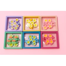 Fashion Alley Color Full Hair Pins With Rubber Band For Kids Pack Of 12 Box