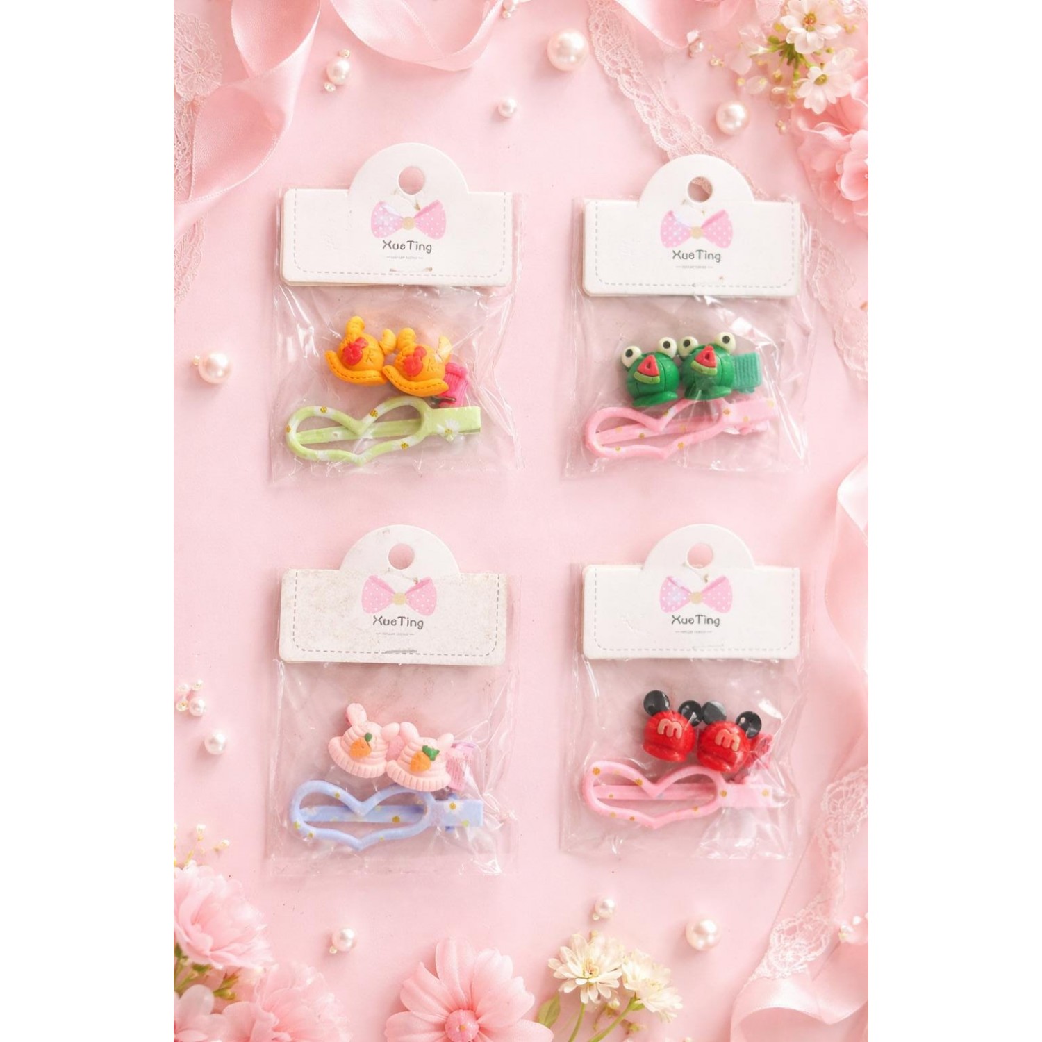 Fashion Alley Kids Hair Pin Pack Of 10 Peace