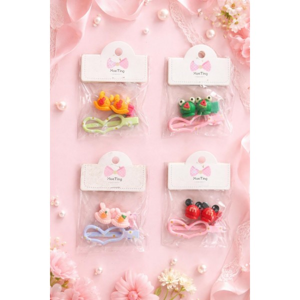 Fashion Alley Kids Hair Pin Pack Of 10 Peace