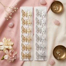 Fashion Alley Butterfly Hair Pin For Kids Pack Of 12 Pc