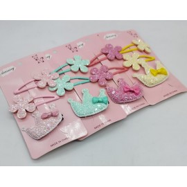 Fashion Alley Assorted Design  Kids Hair Pin [Pack Of 12 Cards]