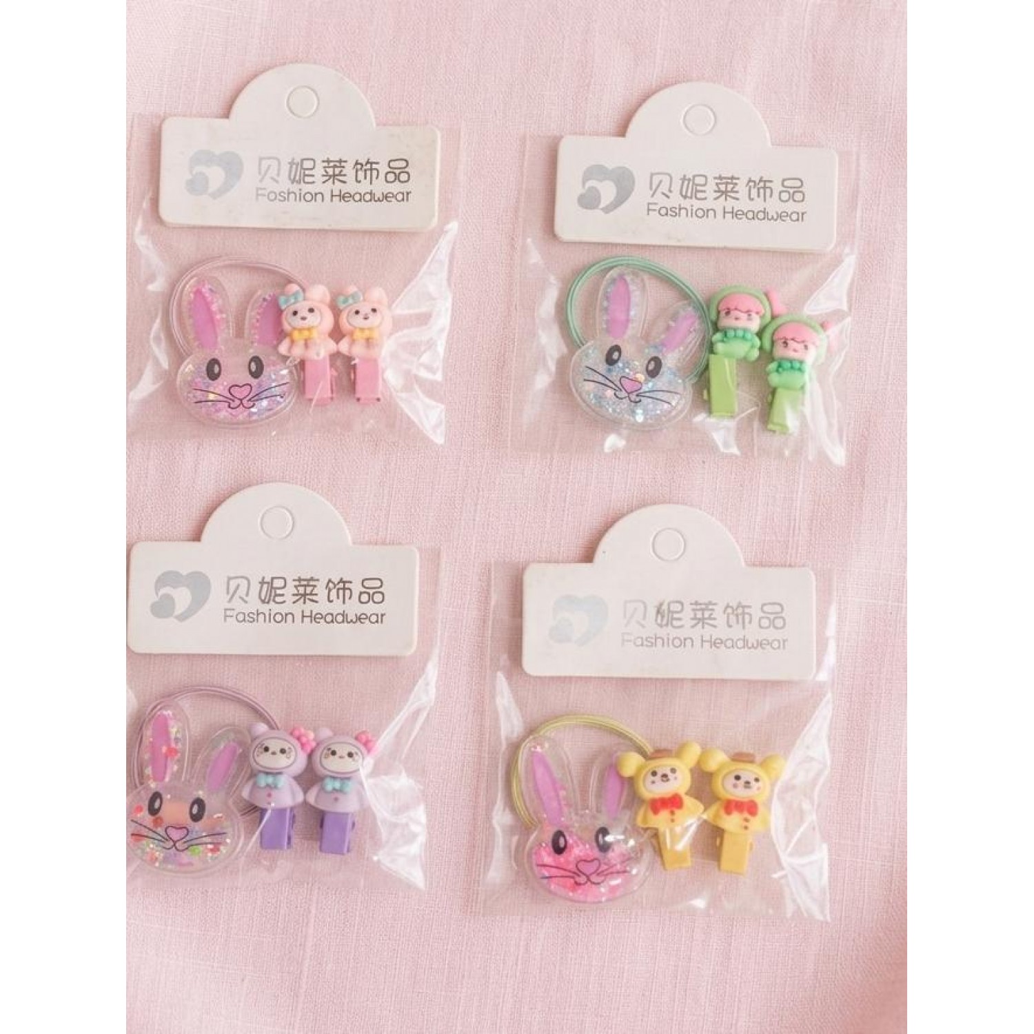 Fashion Alley Rubber Band With Pin Pack Of 10 Pouch