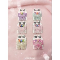 Fashion Alley Hair Pin With Mini Clutcher For Kids Pack Of 12 Cards