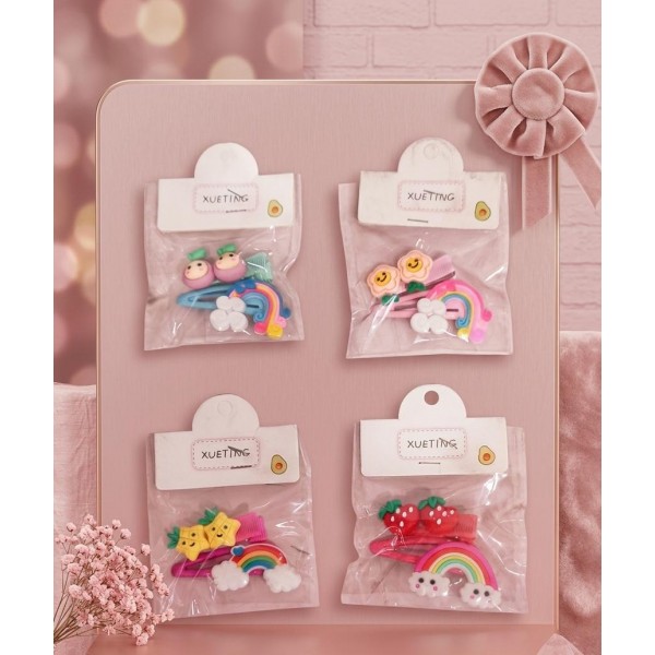 Fashion Alley Kids Hair Pin Pack Of 10 Pouch 