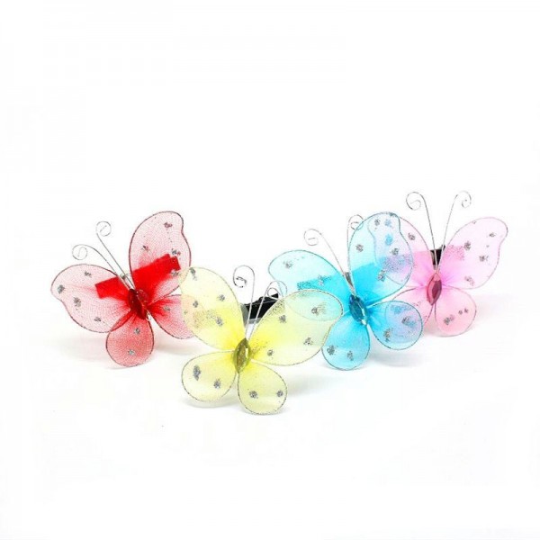 Fashion Alley Butterfly Kids Hair Pin Pack Of 12