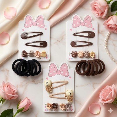 Fashion Alley Rubber Band With Tic Tac Pin For Kids Pack Of 12 Card