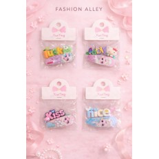 Fashion Alley Hair Pin For Kids Pack Of 10 Pouch