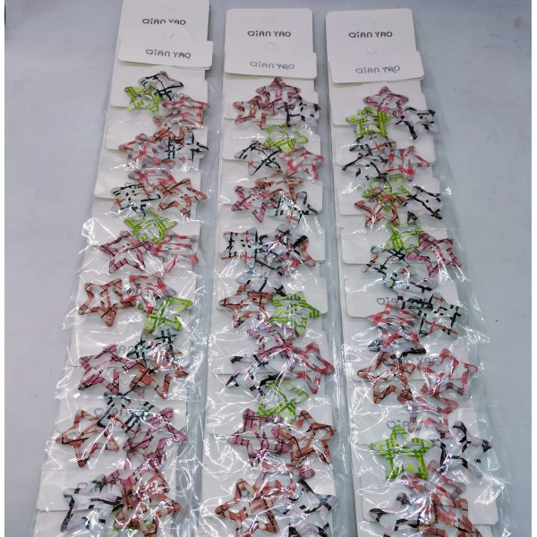 Fashion Alley Tic Tac Clip Card For Kids Pack Of 30 Pc