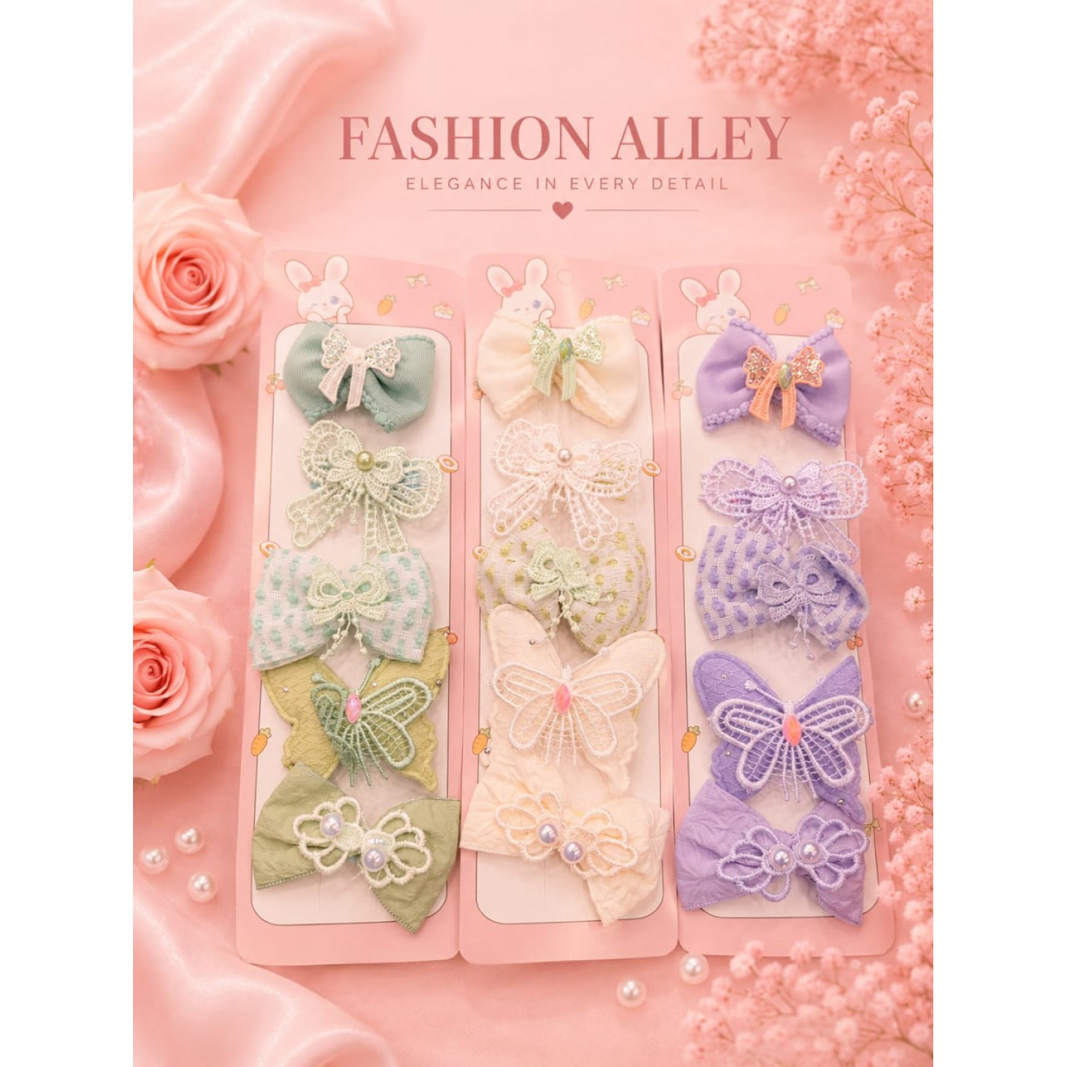 Fashion Alley Hair Pin For Kids Pack Of 60 Pc