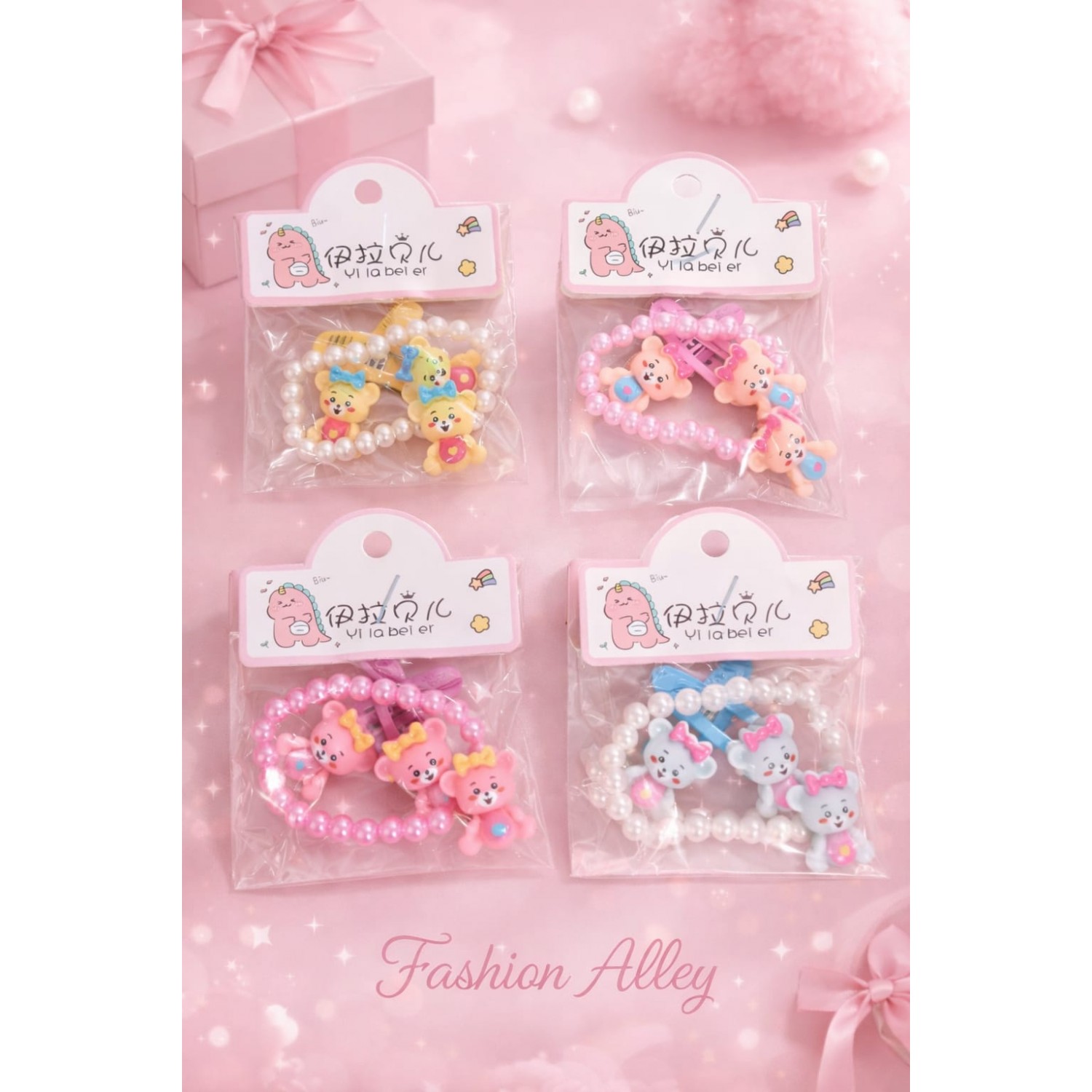 Fashion Alley Tic Tac With Bracelet For Kids Pack Of 10 Pouch  