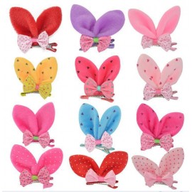 Fashion Alley random print Kids Hair Clip [Pack Of 24]