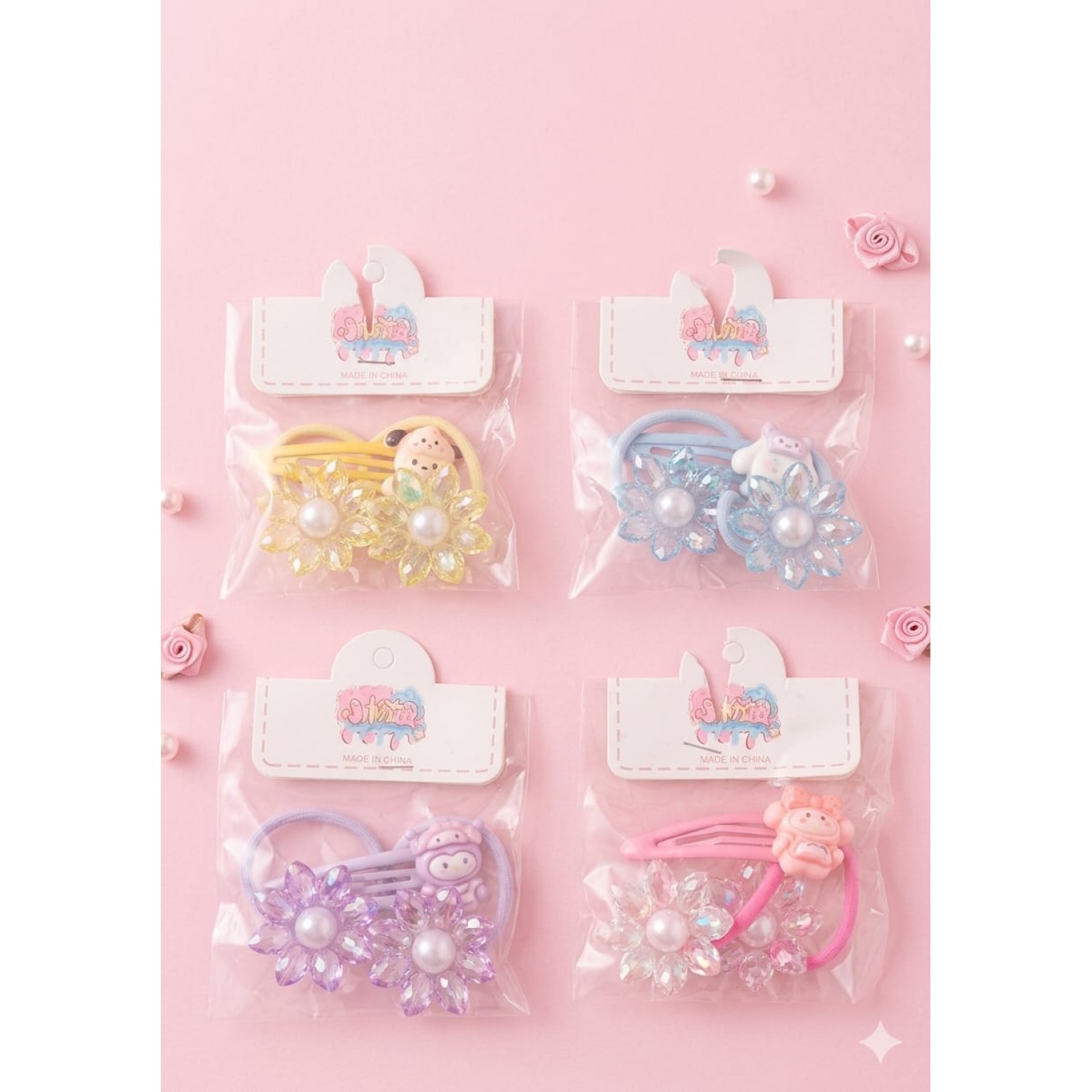 Fashion Alley Tic Tac With Rubber Band For Kids Pack Of 12 Pouch 