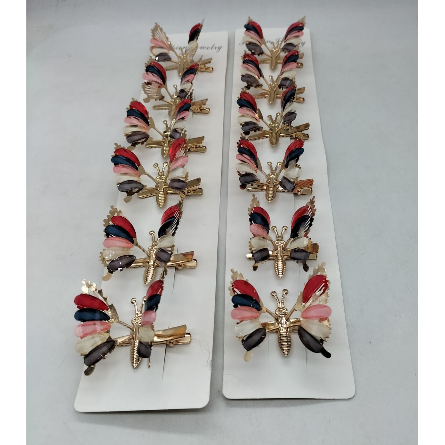 Fashion Alley Butterfly Hair Pin For Kids  [Pack Of 12 Pc]