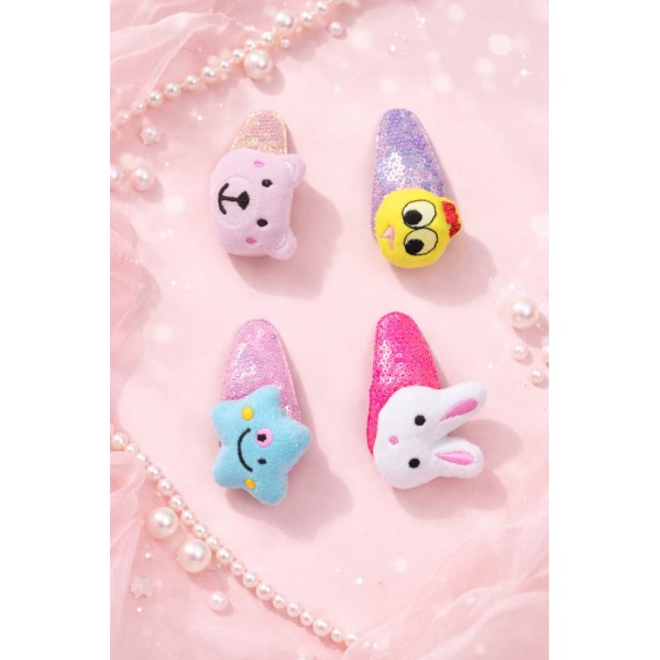 Fashion Alley Hair Tic Tac Clip Card For Kids Pack Of 10 Pc