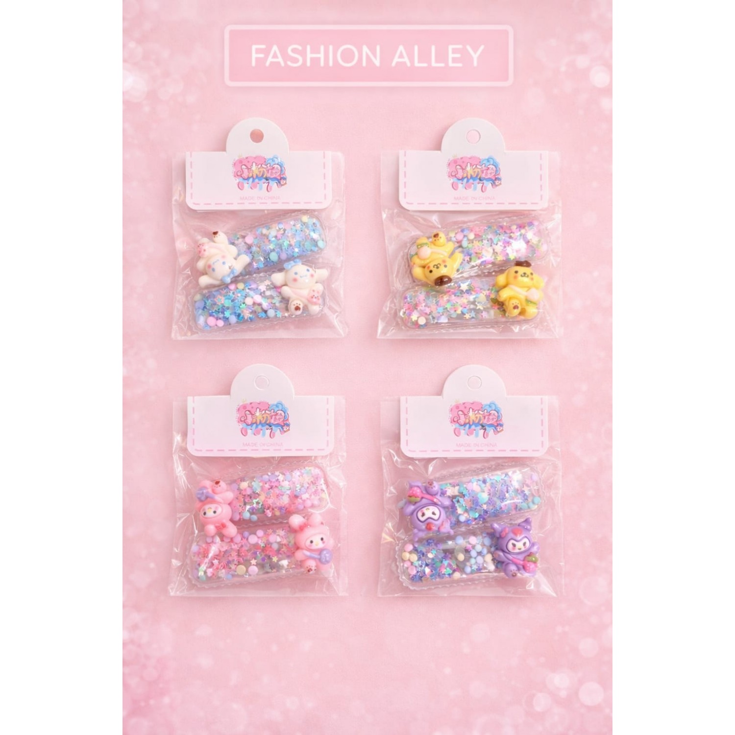 Fashion Alley Tic Tac Hair Pin For Kids Pack Of 20 Pc