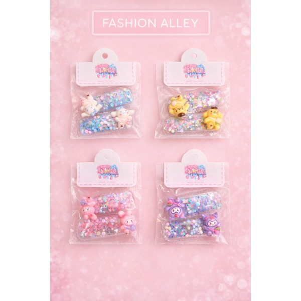 Fashion Alley Tic Tac Hair Pin For Kids Pack Of 20 Pc
